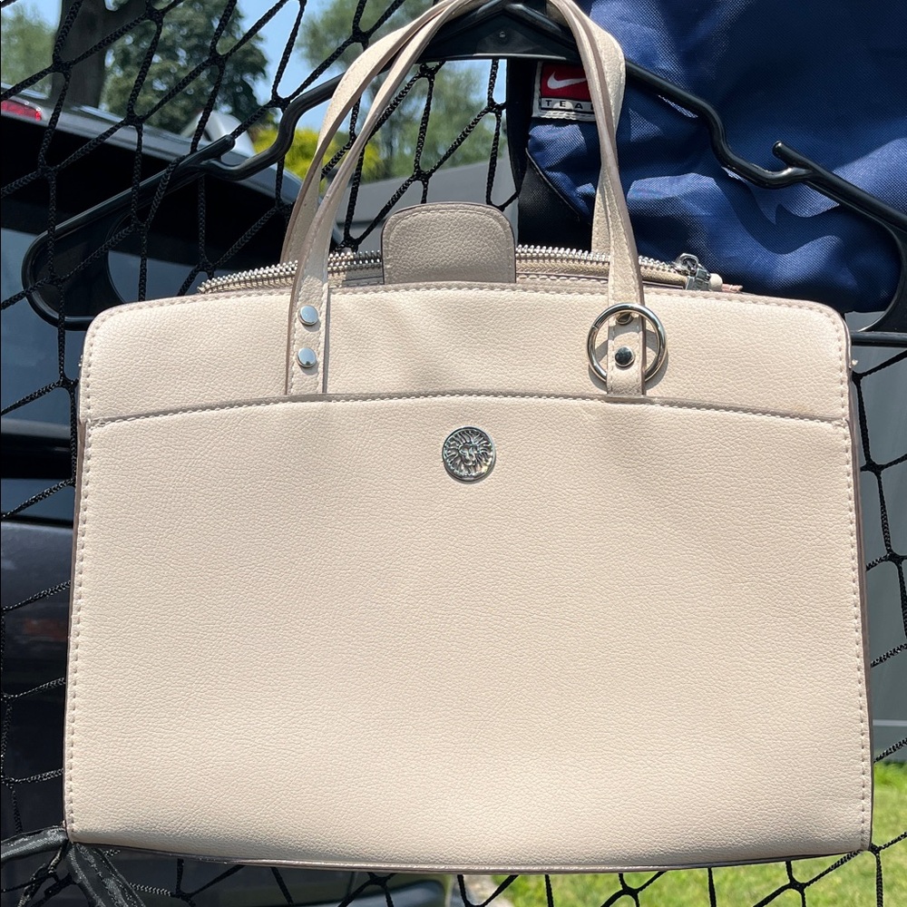 Anne Klein Cream Satchel Bag